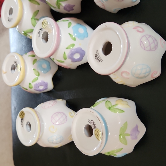 EUC Vintage GKA 2 sets of Easter egg ceramic cups for eggs - Picture 6 of 9